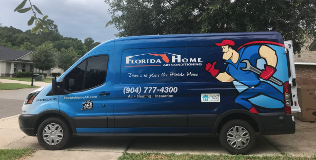Florida Home HVAC service van